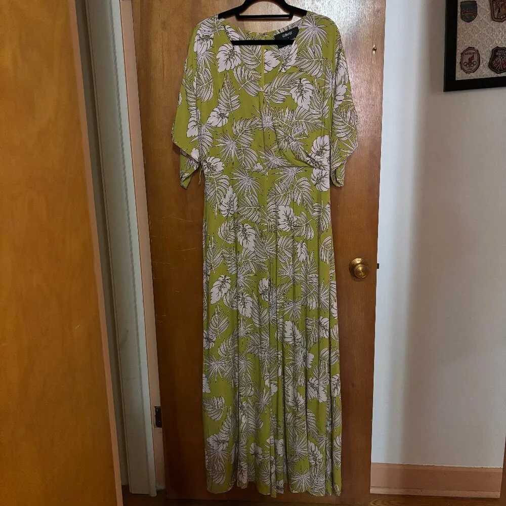 Collectif x Modcloth Expressive Essence Wide-Leg Jumpsuit Size XL - Picture 4 of 14